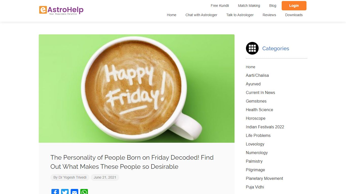 The Personality of People Born on Friday Decoded! Find Out ... - eAstroHelp