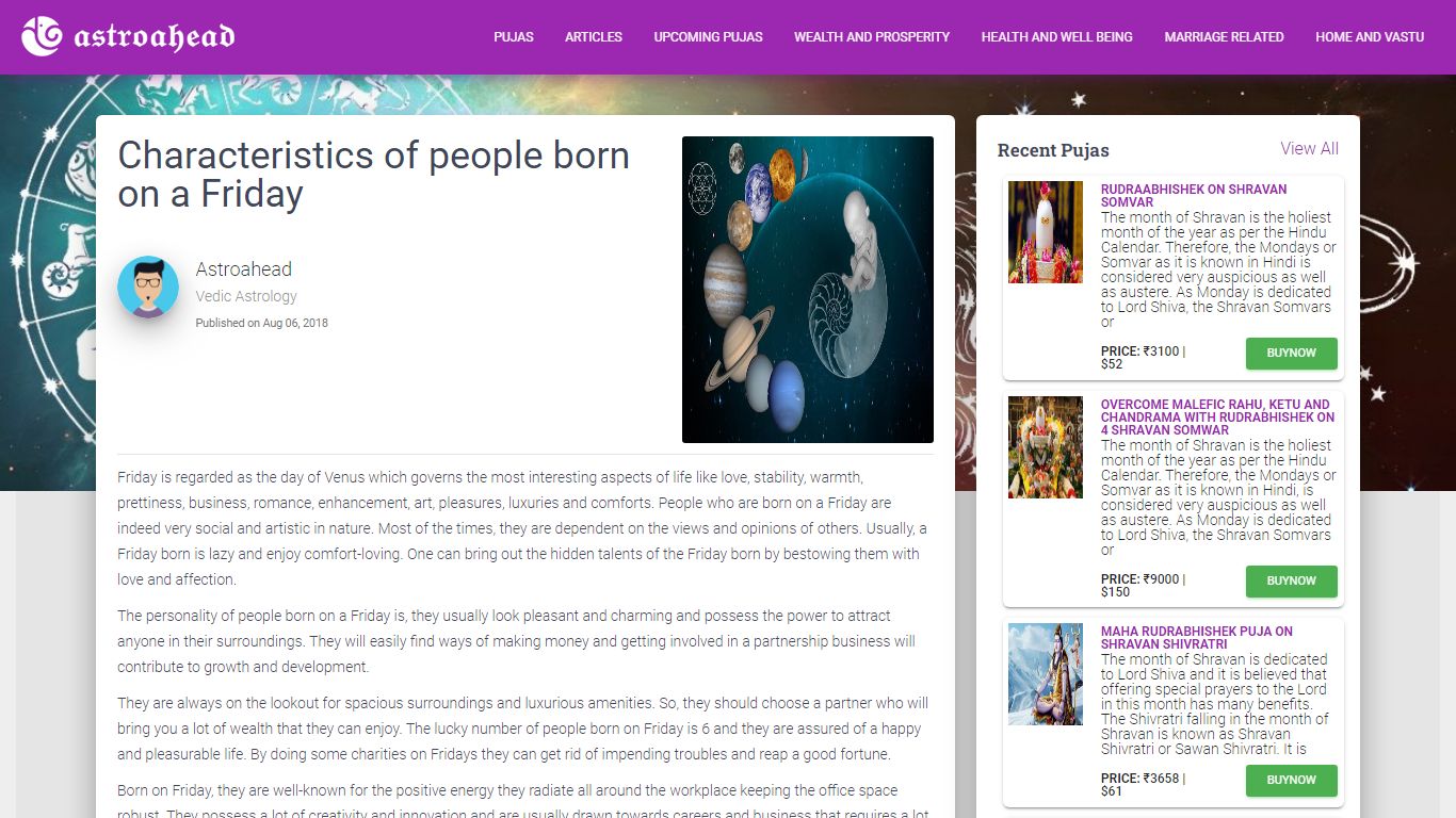 Characteristics of people born on a Friday - AstroAhead